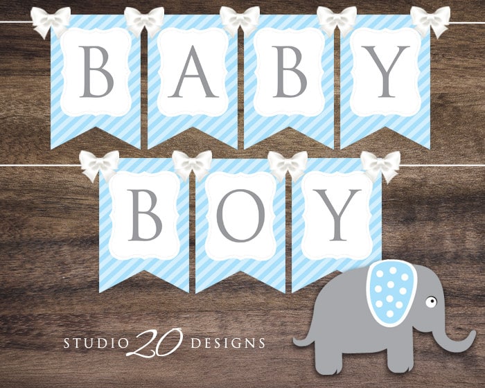 Instant Download Blue Elephant Baby Shower Banner, Printable Blue Baby Boy Bunting Banner Flags, Boy Blue Elephant Banner 22C - Etsy instant-download-blue-elephant-baby-shower-banner-printable-blue-baby-boy-bunting-banner-flags-boy-blue-elephant-banner-22c-etsy