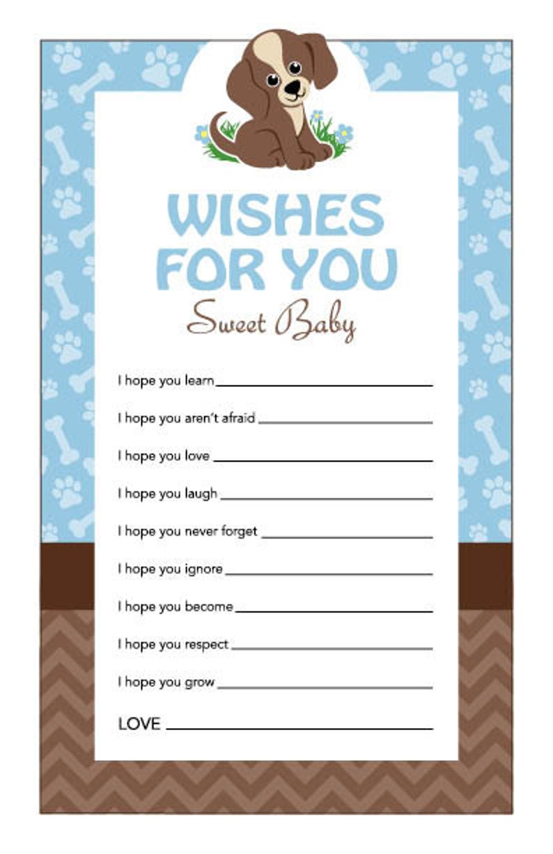 Instant Download Puppy Baby Shower Games Pack Puppy Bingo Etsy