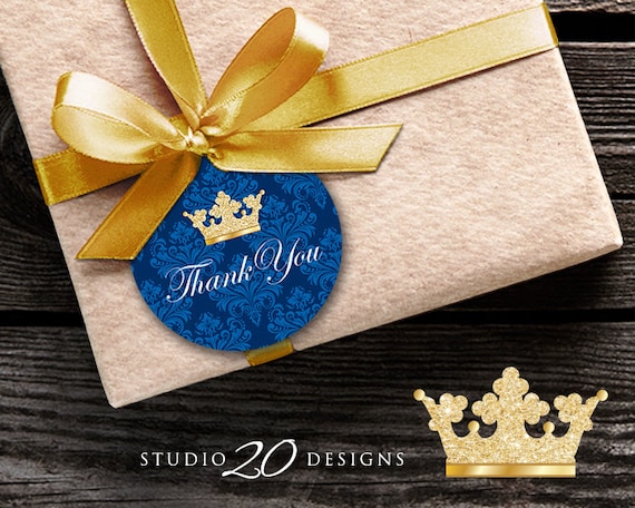 Gift Tag - Baby Script Blue Gift Tag - Baby Script Blue
