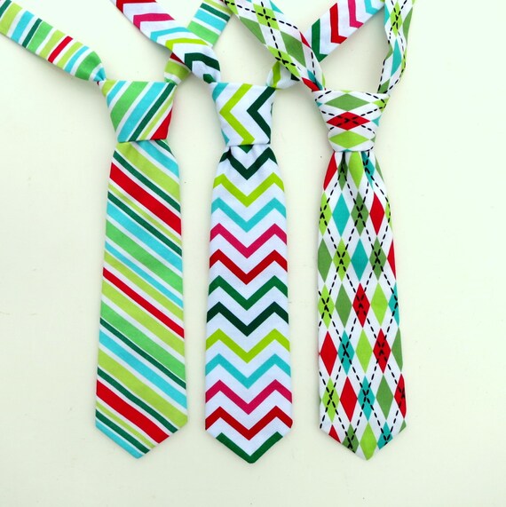 Items similar to Boy Ties Christmas little boy necktie boys tie