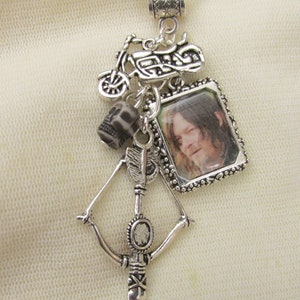 The Walking Dead Daryl Dixon Picture Charms Necklace image 1