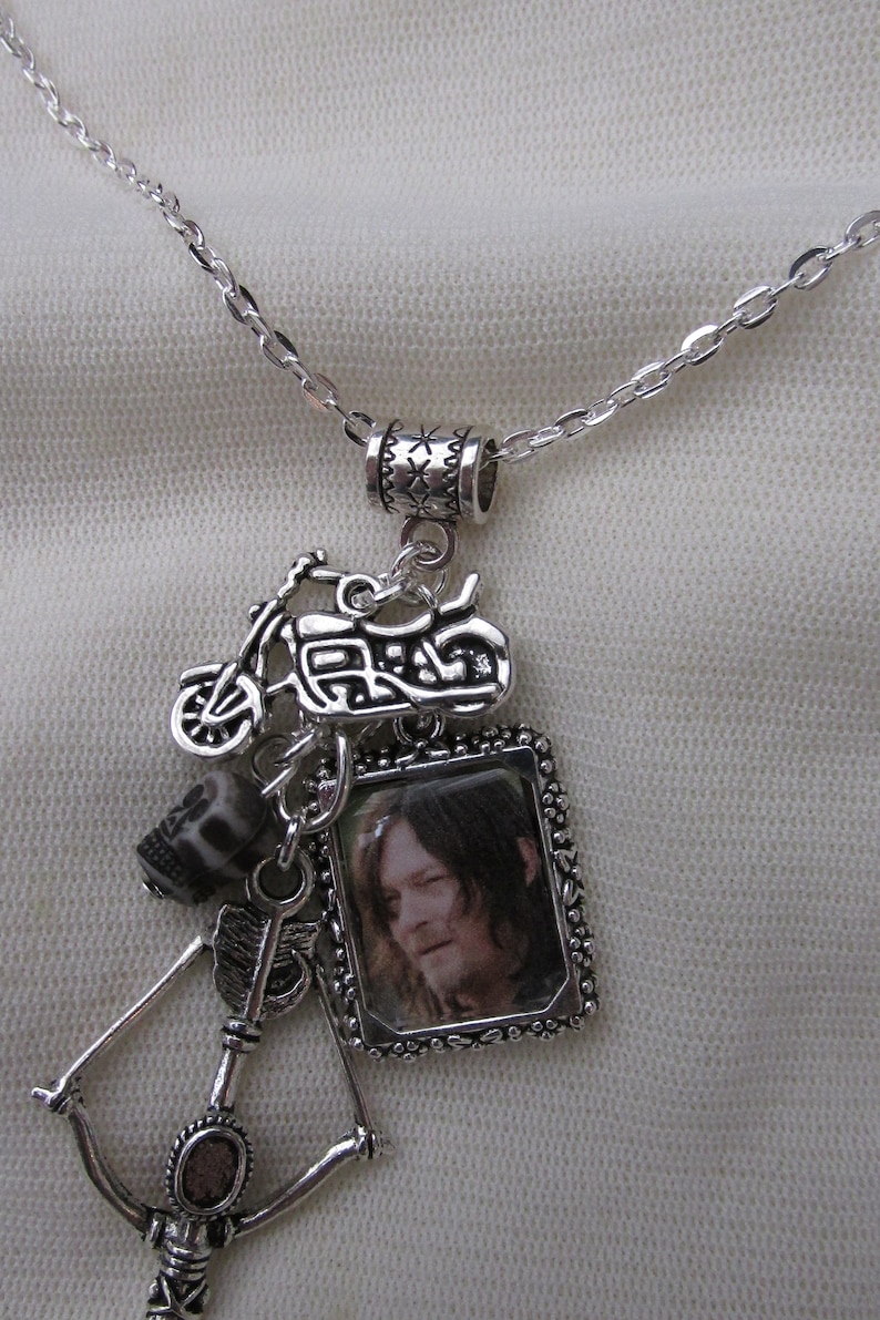 The Walking Dead Daryl Dixon Picture Charms Necklace image 2