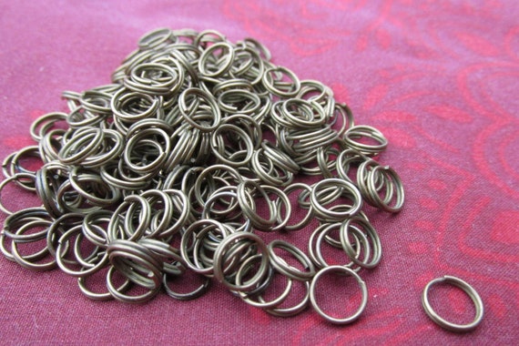 200 X Antique Bronze 8mm Split Rings | Etsy