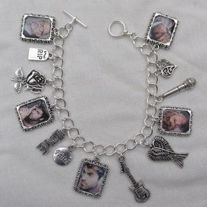 Bracciale con ciondoli con foto di George Michael