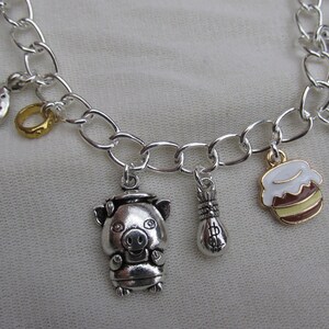 The Victorian Poem by Edgar Lear, The Owl and the Pussycat Charms Bracelet image 3