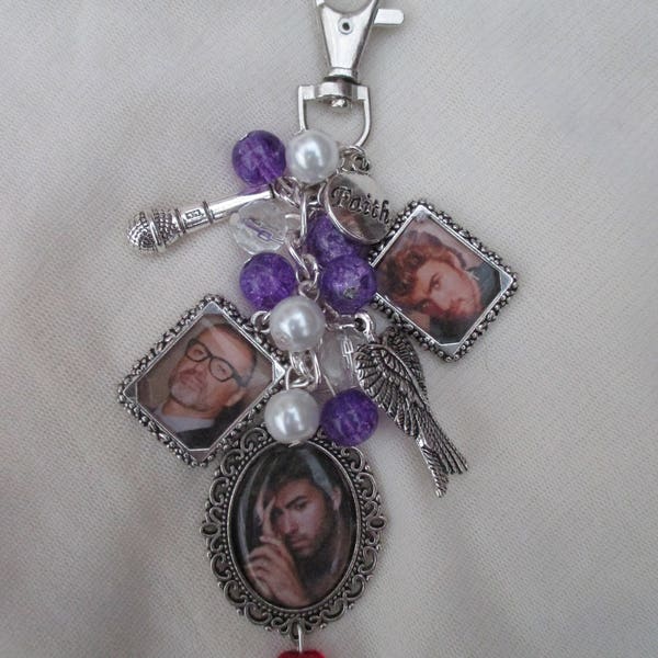 George Michael Loaded Charms Keyring/Keychain