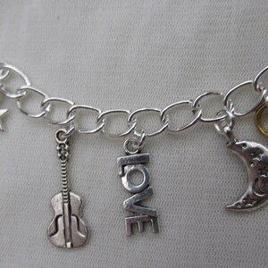 The Victorian Poem by Edgar Lear, The Owl and the Pussycat Charms Bracelet image 4