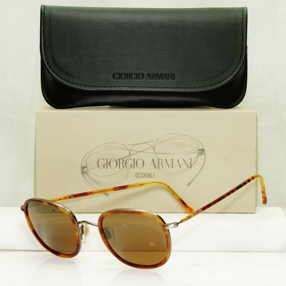 Authentic Giorgio Armani 1997 Vintage Sunglasses Brown Round | Etsy  Australia