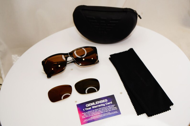 Giorgio Armani Mens Womens Vintage Sunglasses Grey Square Ar - Etsy UK