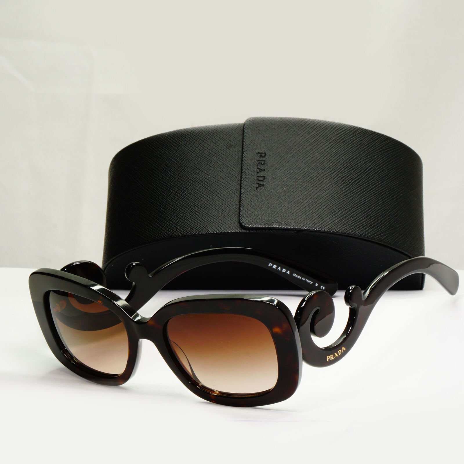 Prada Baroque Swirl Sunglasses Brown Square Pr27os Spr 27o 2au-6s1 54mm  221122 - Etsy