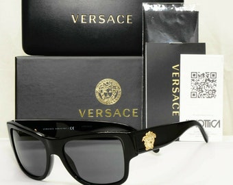 Versace Gold Medusa Sunglasses Black 