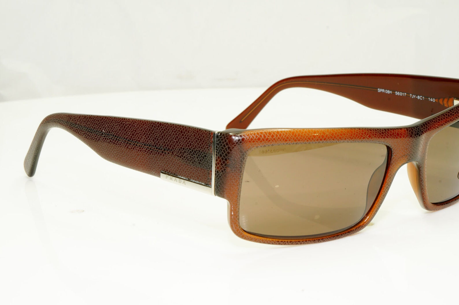 Authentic Prada Mens Vintage Sunglasses Brown Spr 08h 7jy-8c1 | Etsy