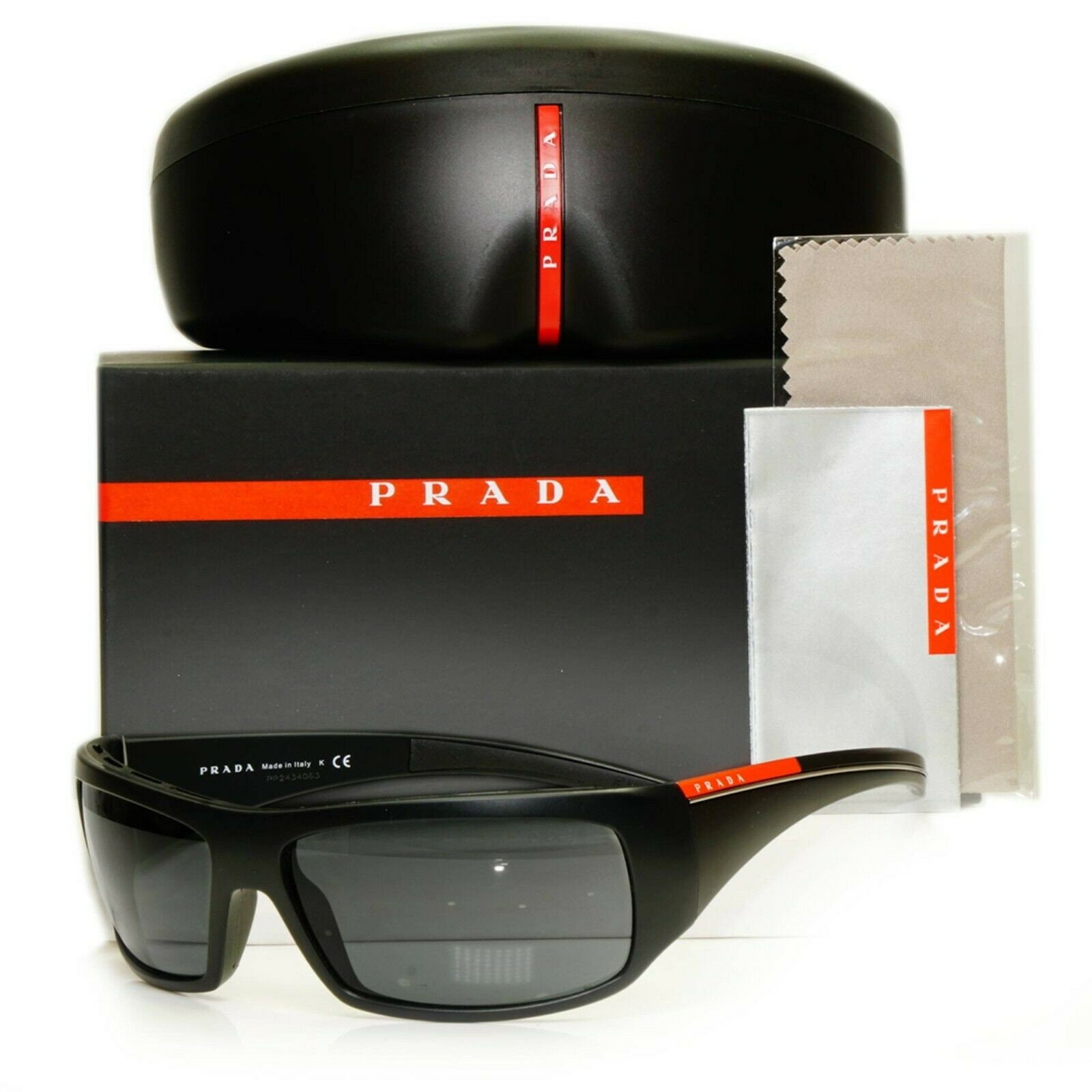 Authentic Prada Mens Sunglasses Black 