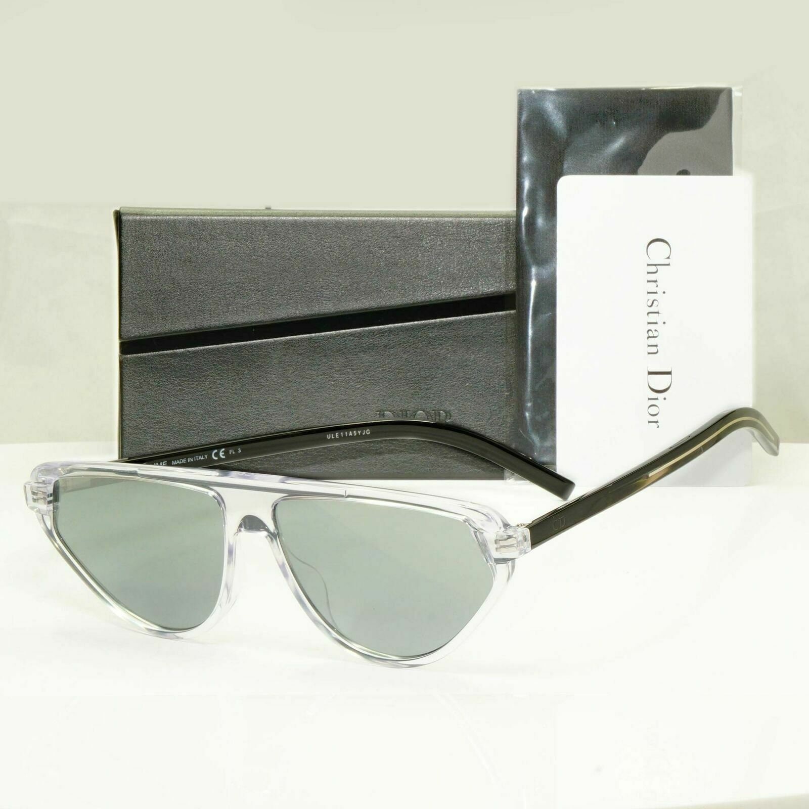 Authentic Christian Dior Technologic Sunglasses Silver Blue  eBay