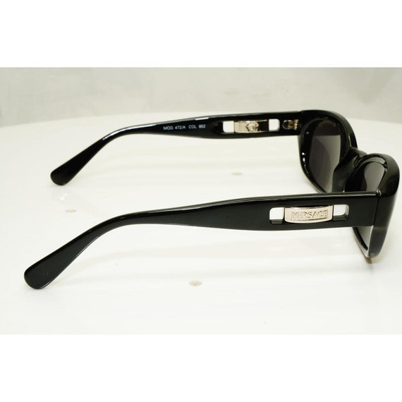 Gianni Versace 1996 Unisex Vintage Black Sunglasses G… - Gem