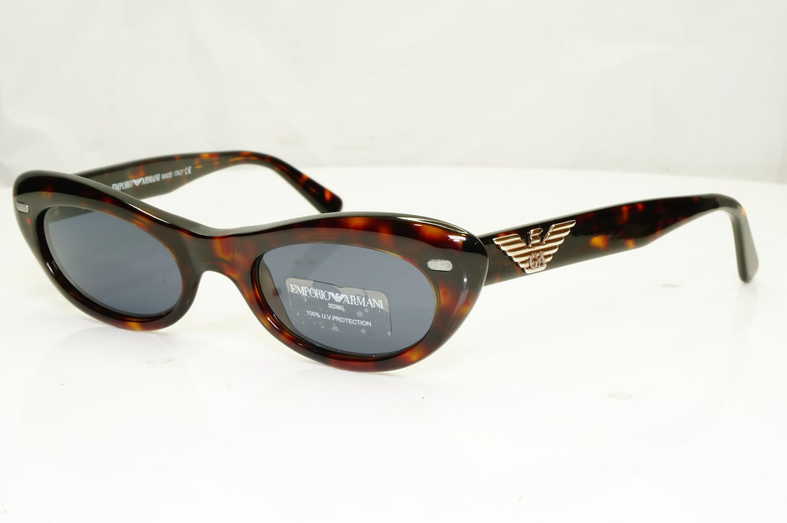 Authentic Emporio Armani Womens Vintage Sunglasses Eagle Brown Etsy