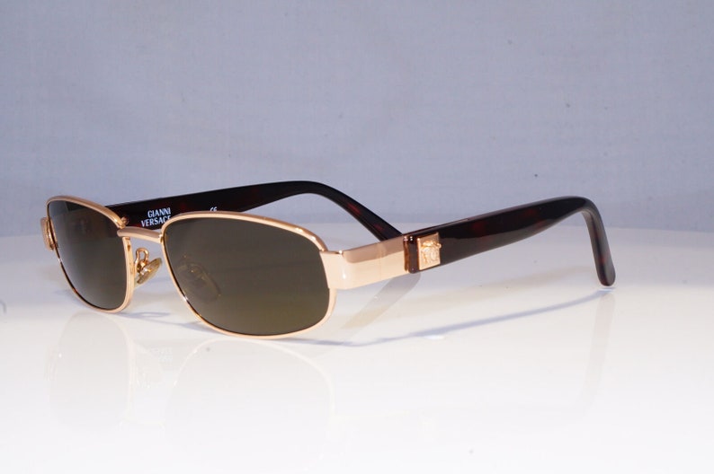 GIANNI VERSACE Mens Vintage 1990 Designer Sunglasses Gold X19 | Etsy