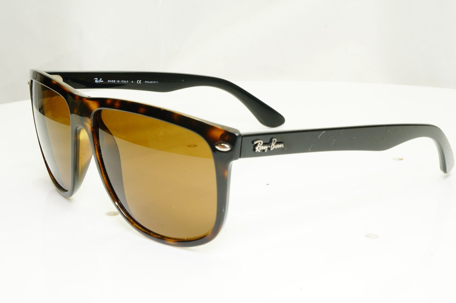 Authentic RayBan Mens Polarized Vintage Sunglasses Brown Rb Etsy
