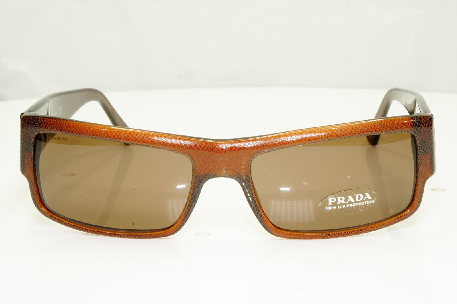 Authentic Prada Mens Vintage Sunglasses Brown Spr 08h 7jy8c1 Etsy