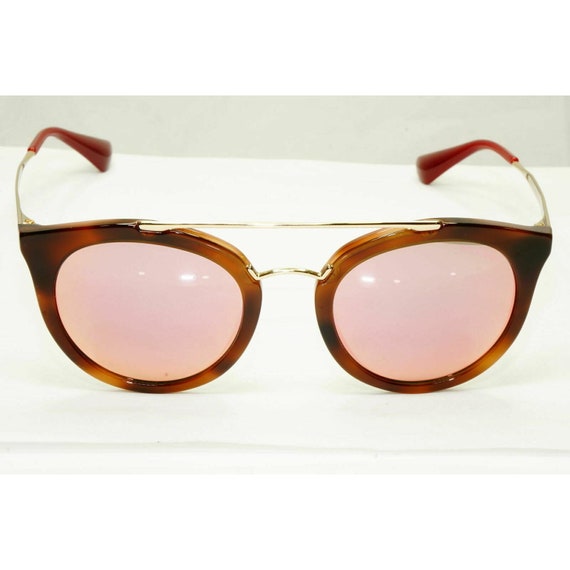 Prada Sunglasses Pink Brown Gold Mirror Cinema Womens Square - Etsy