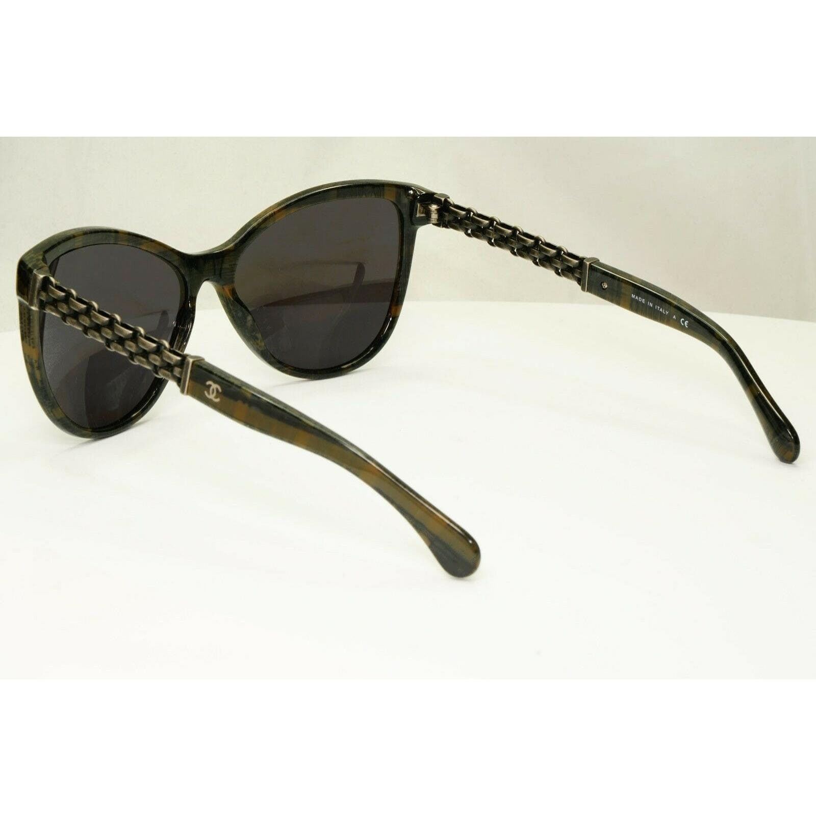 CHANEL Cat Eye Chain Polarized Sunglasses 5326 Black 265369