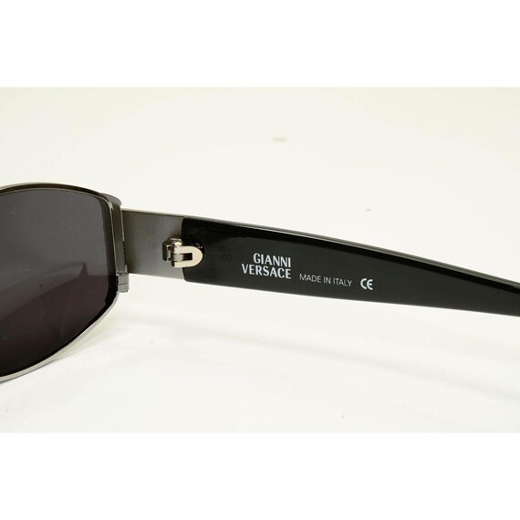 Gianni Versace 1996 Vintage Silver Medusa Black Metal Sunglasses Mod X41 Col 029