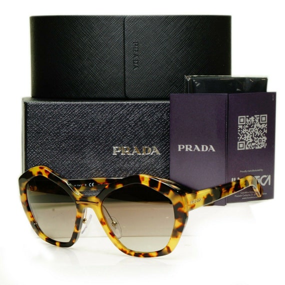 Auténticas gafas de sol Prada para marrón angular - Etsy España