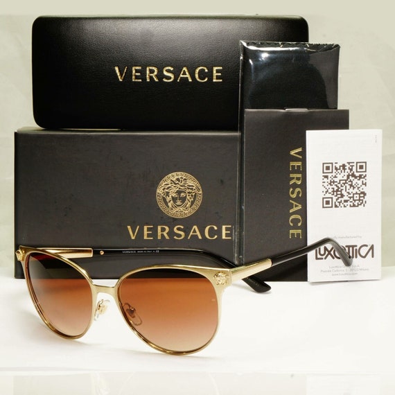 Authentic Versace Womens Brown Metal 
