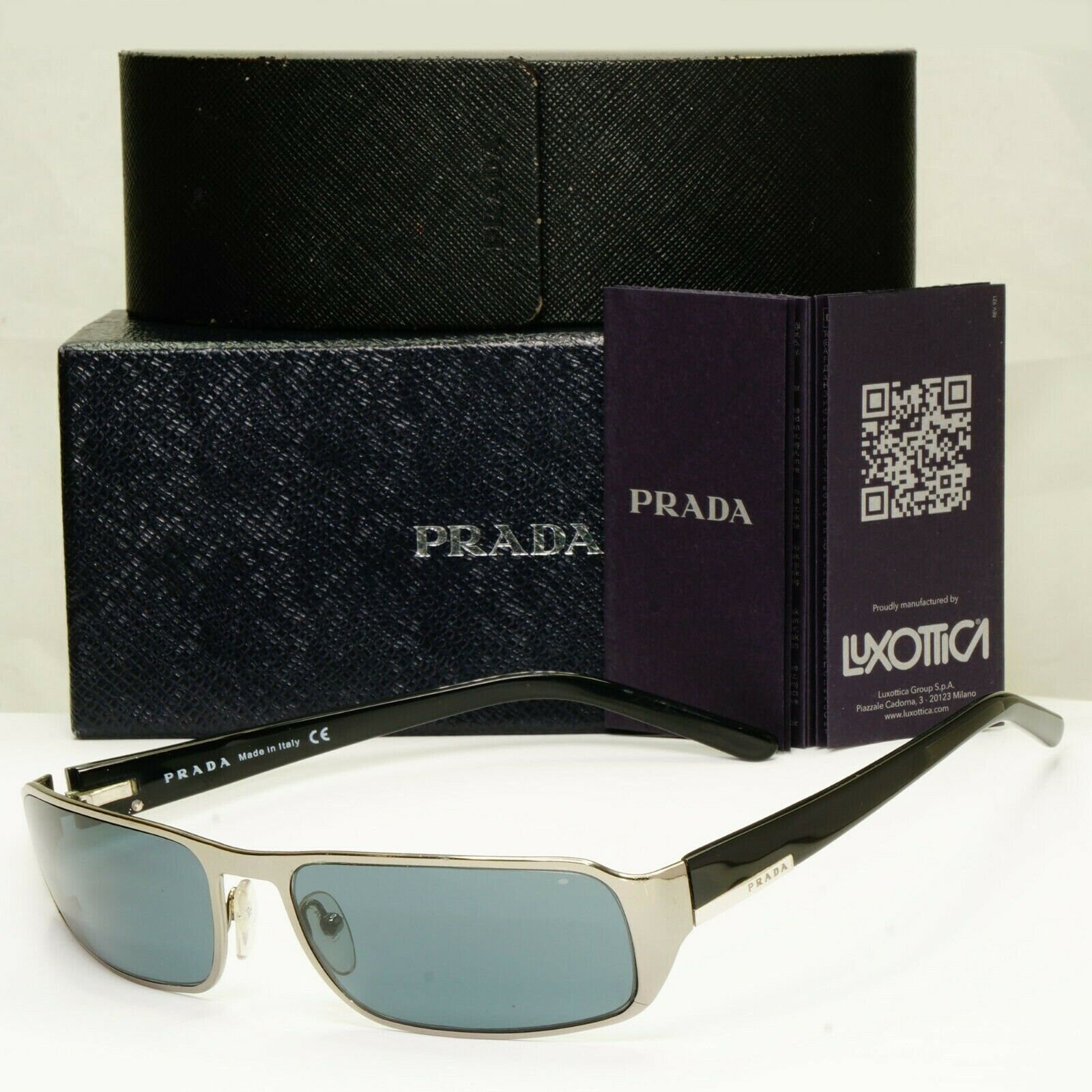 Prada Sunglasses Silver Black 2006 