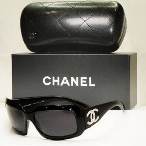 CHANEL Mens Womens Designer Sunglasses Black Shield 5072 501/87