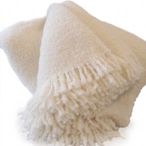 Wool Angora Mohair Blankets Beautiful Oversize King Queen All Natural in Various Colors Etsy