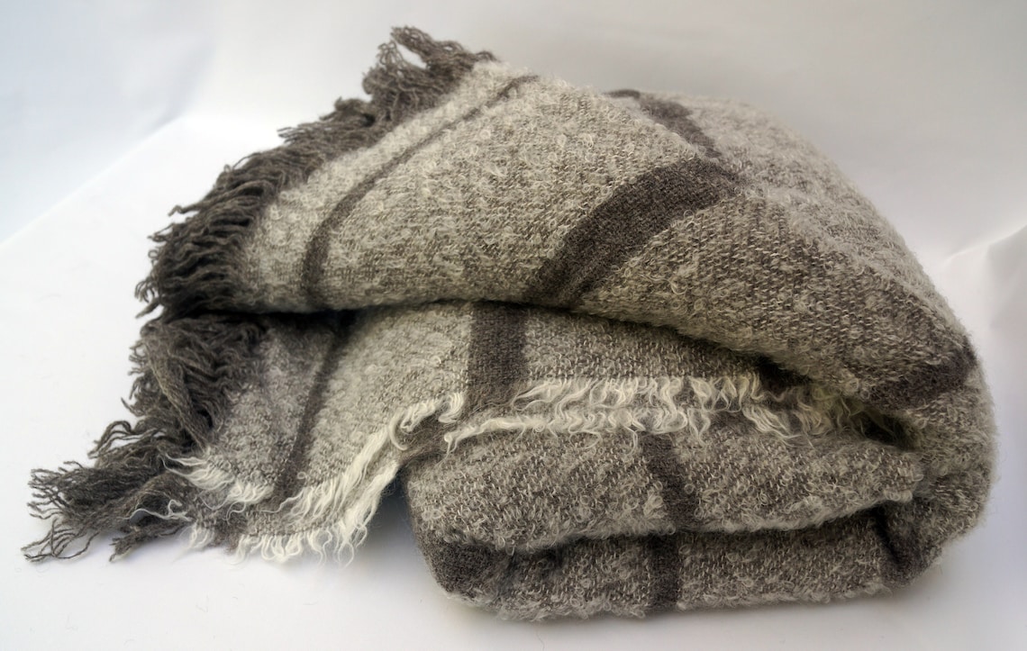 Wool & Angora Mohair Blankets Beautiful Oversize King / Etsy