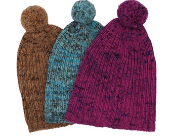 Baby Alpaca & Merino Wool Pom Pom Beanie