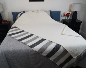 Premium 80% Alpaca and Lambswool Combo Blanket, All Natural