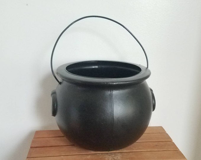 Vintage Halloween Cauldron Candy Bucket Trick or Treat Blow Etsy
