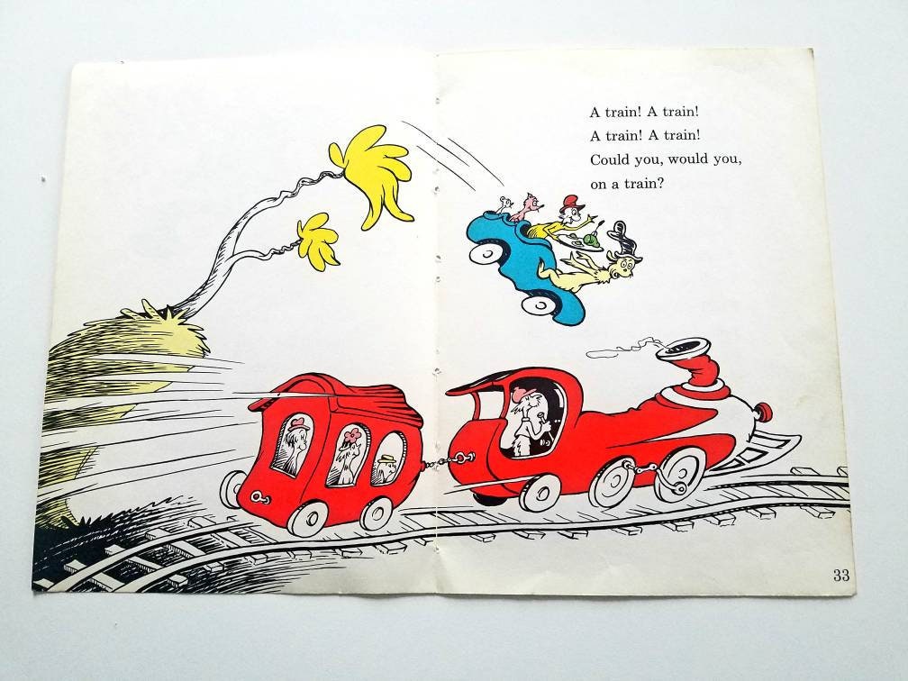 Dr. Seuss Green Eggs & Ham 6 Book Plate Pages 1960 Original Etsy UK