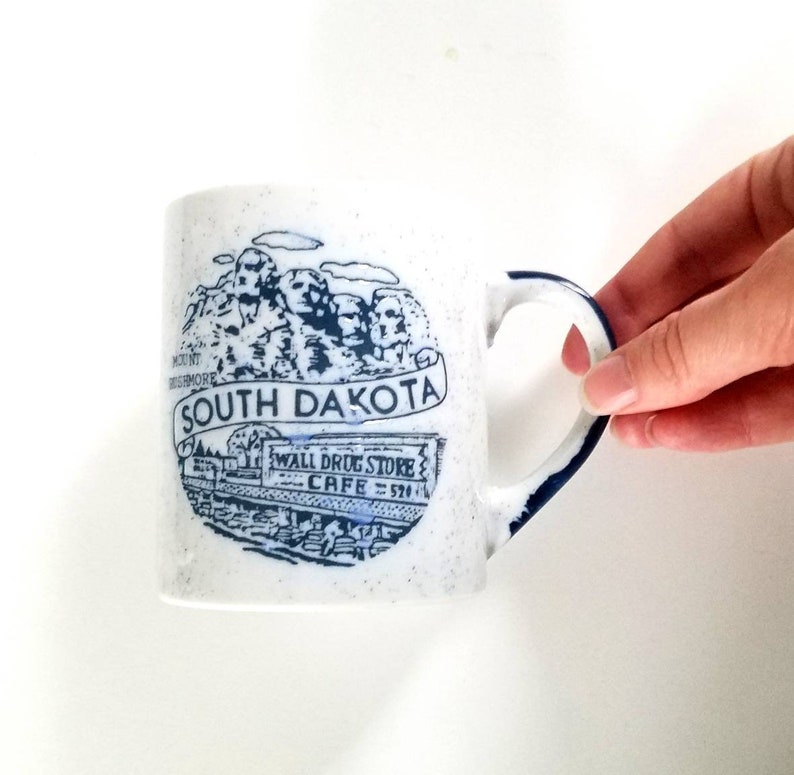 South Dakota Coffee Mug Mt. Rushmore Coffee Cup Ceramic Tea Etsy