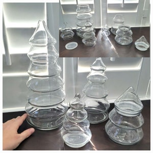 Anchor hocking christmas tree candy jar