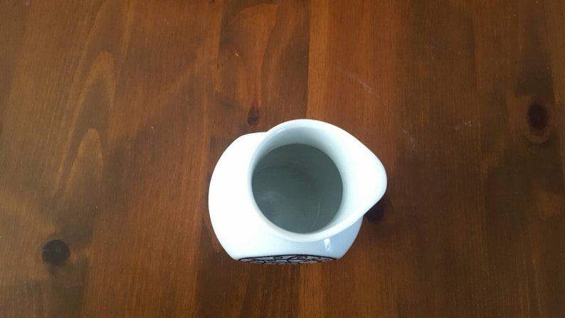 Vintage Noritake Younger Image China Esperanza Creamer Ceramic Retro Kitchen Scroll Gray Black Cafe White Epsteam 6924 FeelzLikehome Gift