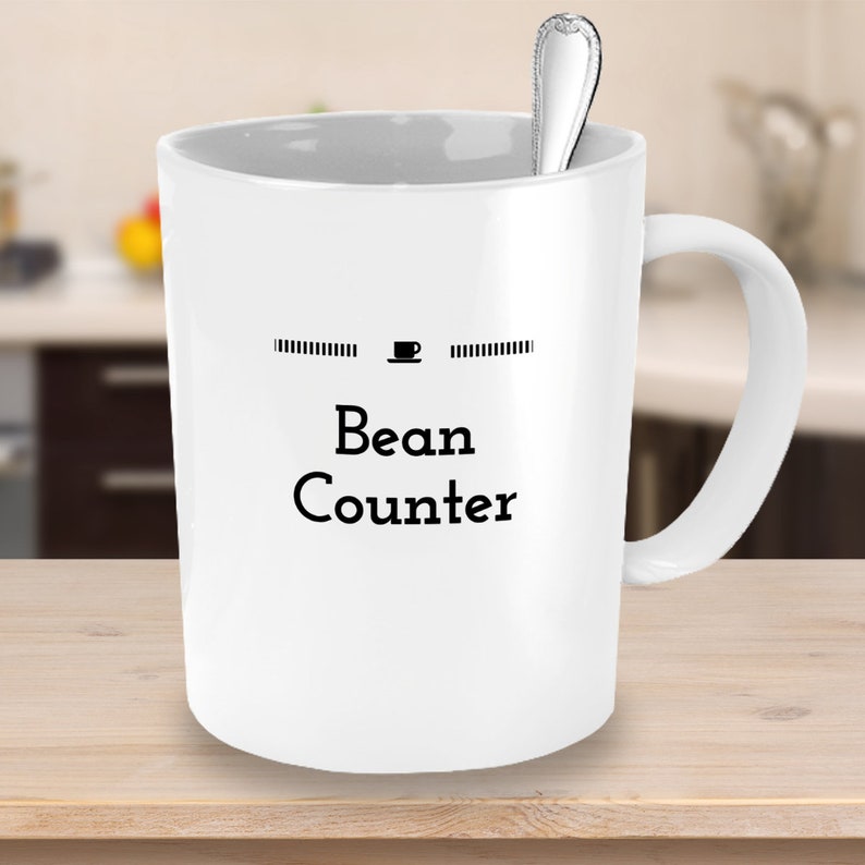 Bean Counter Novelty Coffee Mug Funny Coffee Jokes Etsy