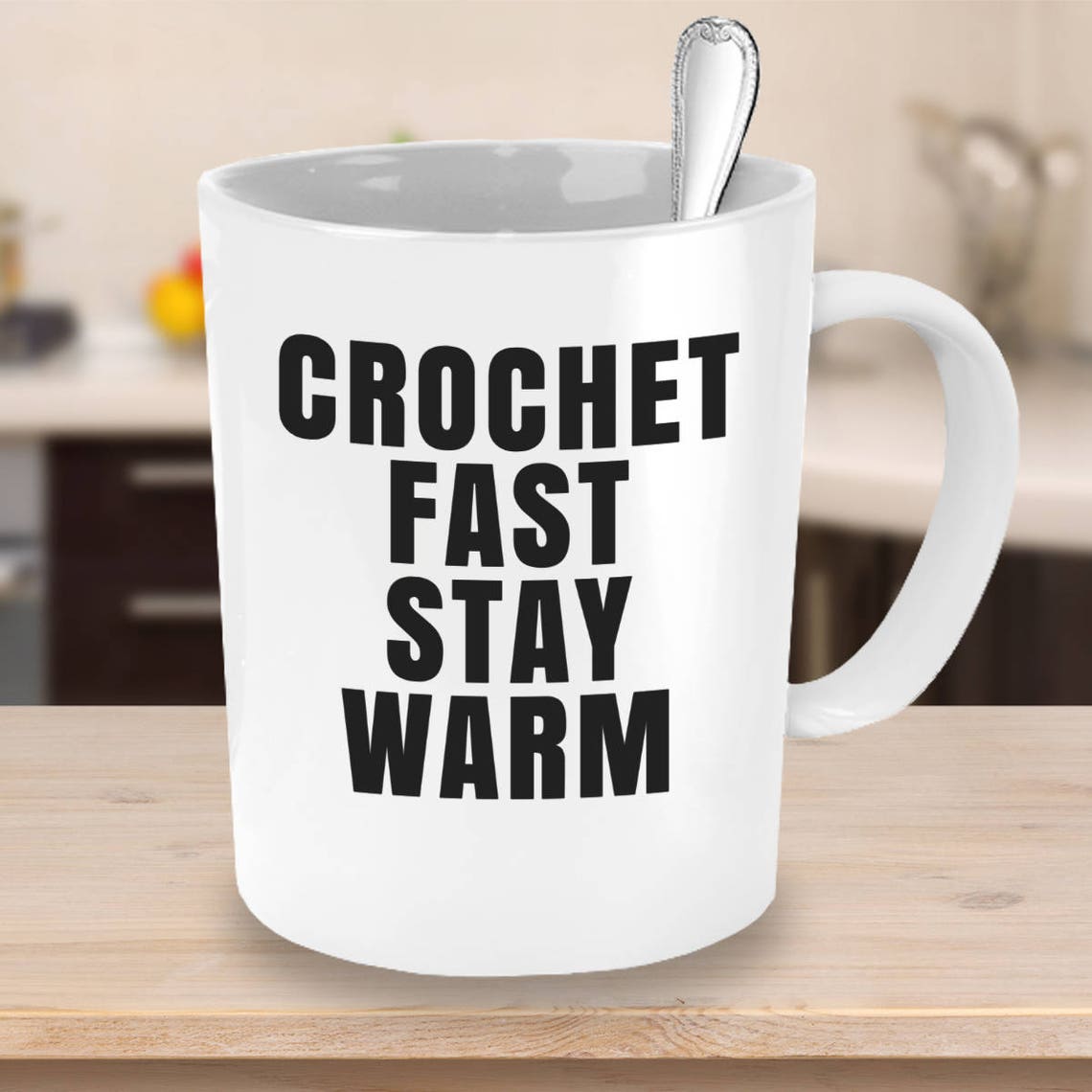 Crochet Fast Stay Warm Crafty Coffee Mug Crocheting Gift Etsy