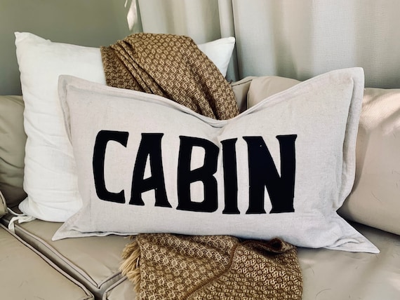 Buy CABIN Natural Canvas Drop Cloth Pillow 100% Cotton 18x28