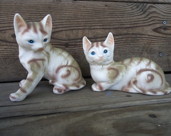 Tabby Cat Figurines (set of 2)
