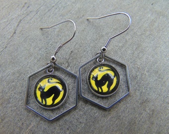 Black Cat Earrings