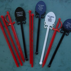 Ridiculous Rumors Swizzle Sticks