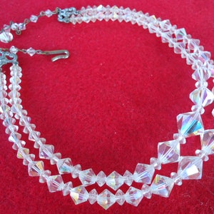 Vintage Crystal Double Strand Necklace