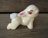 Rabbit Figurine with Cotton Tail