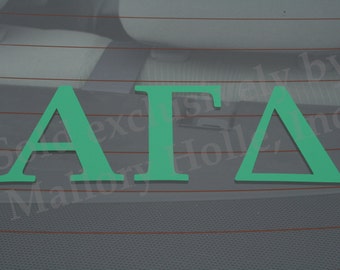 Officially Licensed Alpha Gamma Delta 8" x 3" Bumper Sticker / Window Decal
