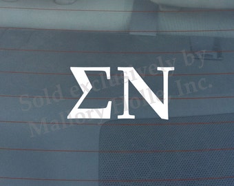 Officially Licensed Sigma Nu 6" x 3" Bumper Sticker / Window Decal