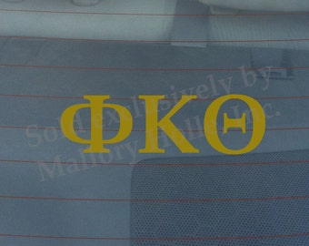 Officially Licensed Phi Kappa Theta 8" x 3" Bumper Sticker / Window Decal